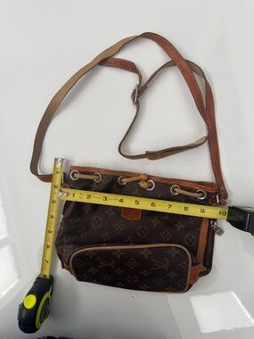 Unbranded Monogram Crossbody Bag in Brown for small projects vintage